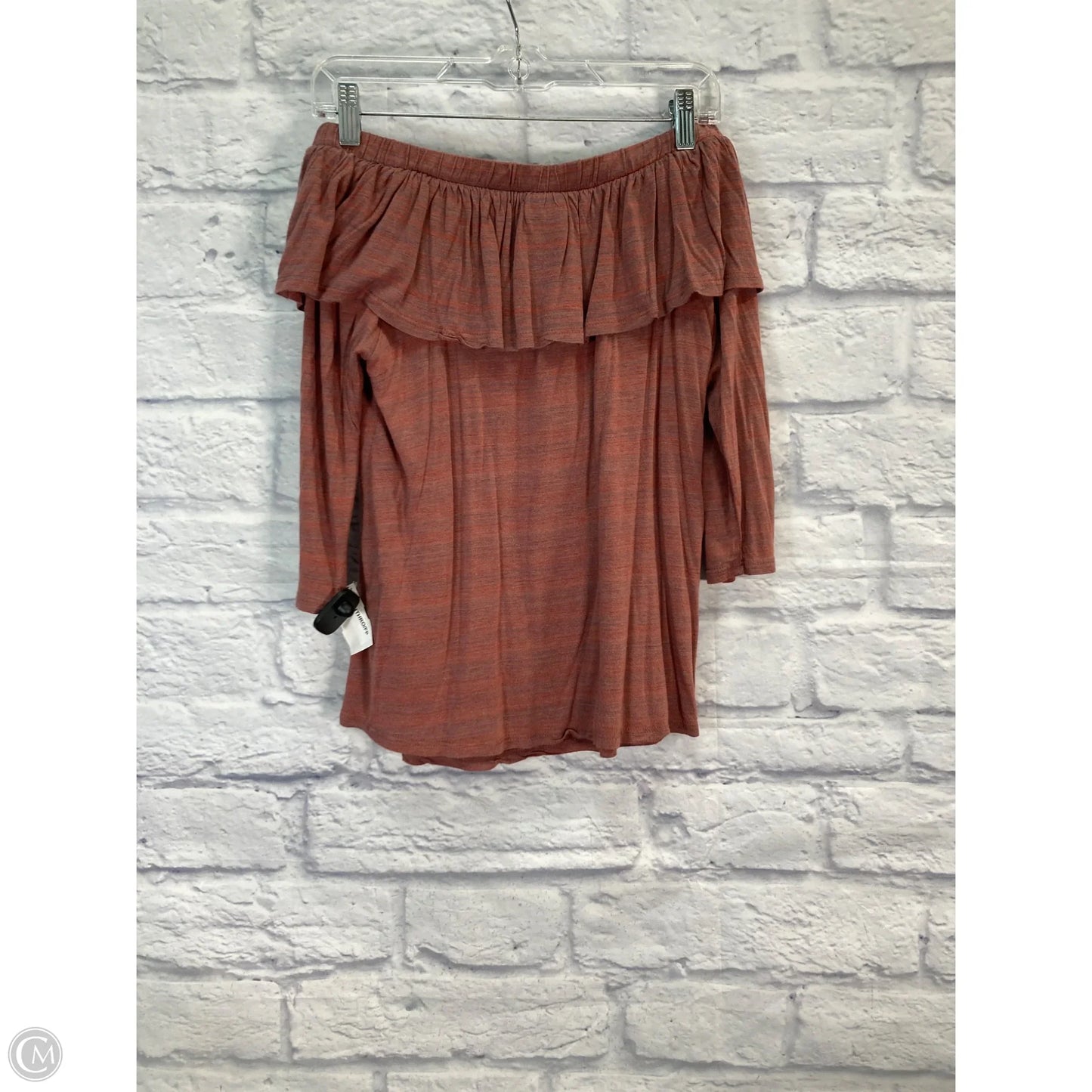 Top 3/4 Sleeve By Dolan Left Coast In Orange, Size: S
