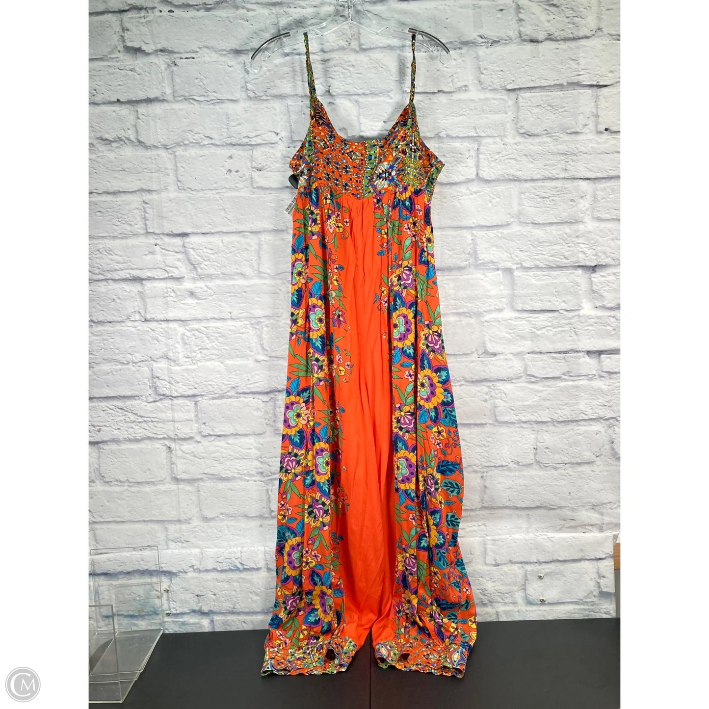 Jumpsuit By Anthropologie In Blue & Orange, Size: L