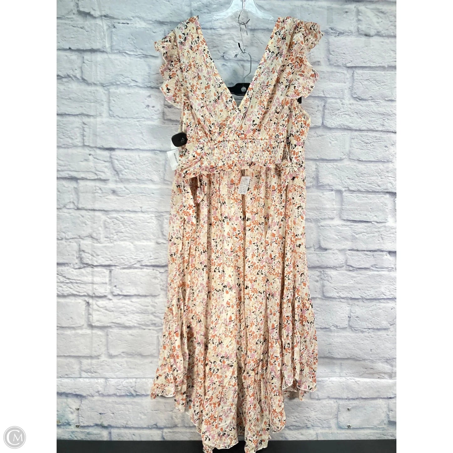 Skirt Set 2pc By Free People In Cream & Orange, Size: Xl