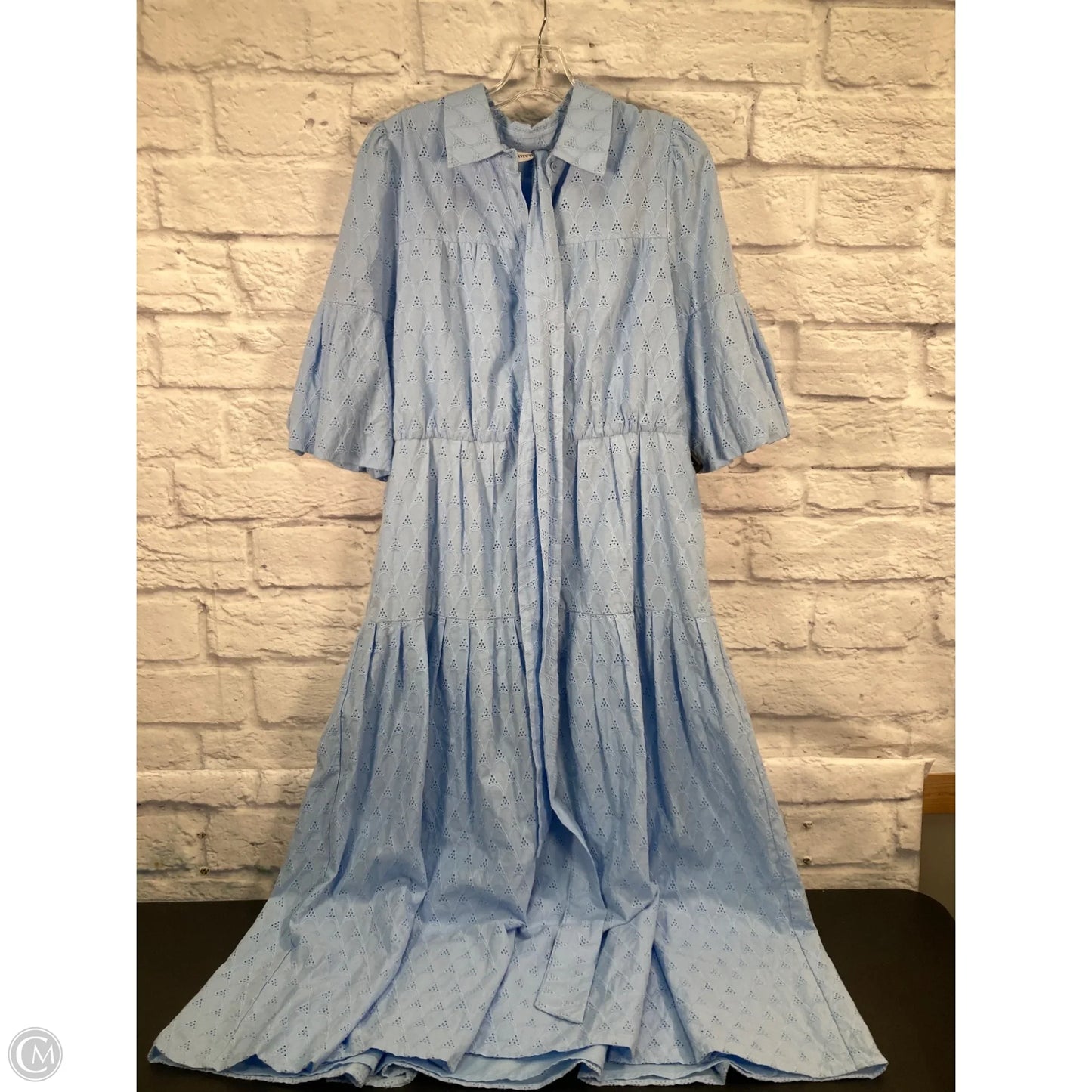 Dress Casual Maxi By Avec Les Filles In Blue, Size: M