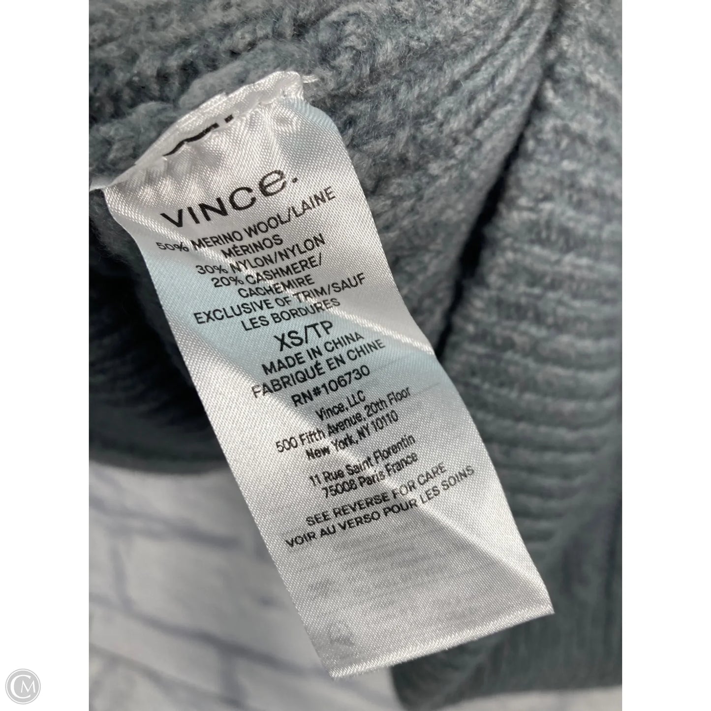 Sweater Cardigan By Vince In Blue, Size: Xs