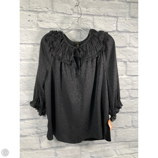 Top 3/4 Sleeve By Current Air In Green, Size: M