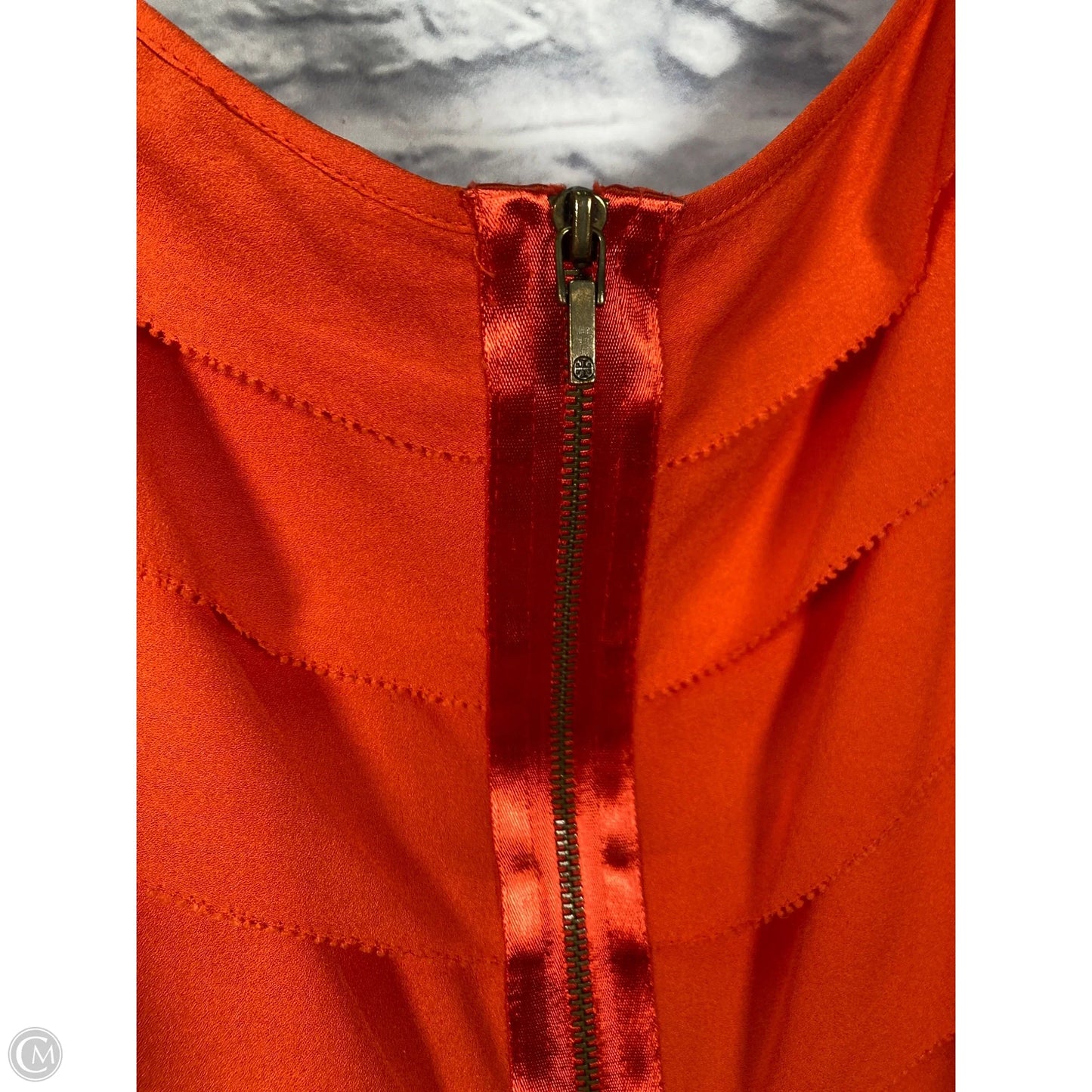 Top Sleeveless Designer By Tory Burch In Orange, Size: S