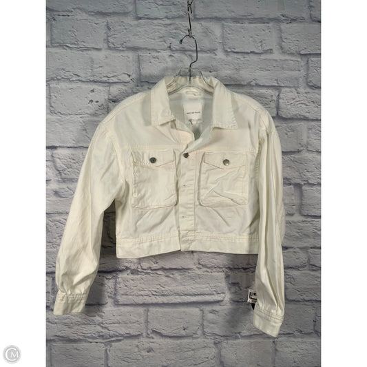 Jacket Denim By Avec Les Filles In White Denim, Size: S