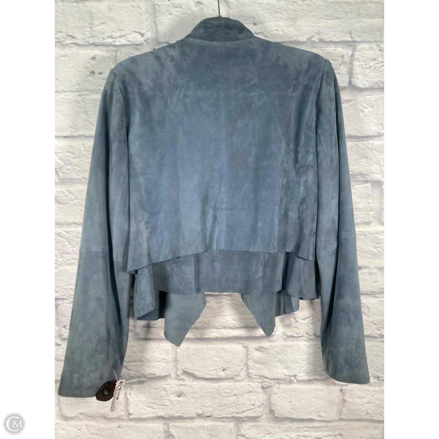 Jacket Leather By White House Black Market In Blue, Size: L