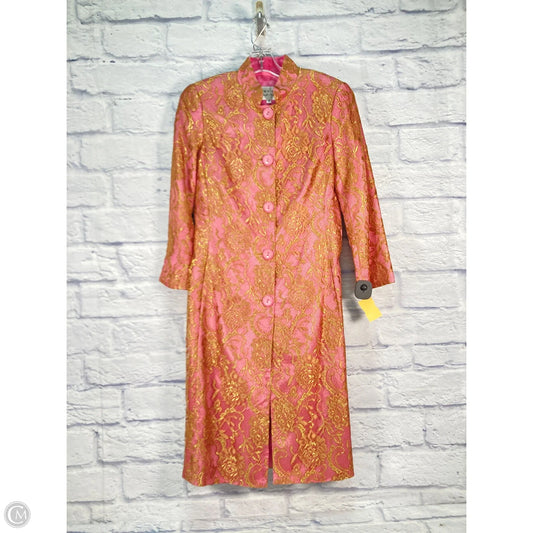 Coat Other By Trina Turk In Gold & Pink, Size: S
