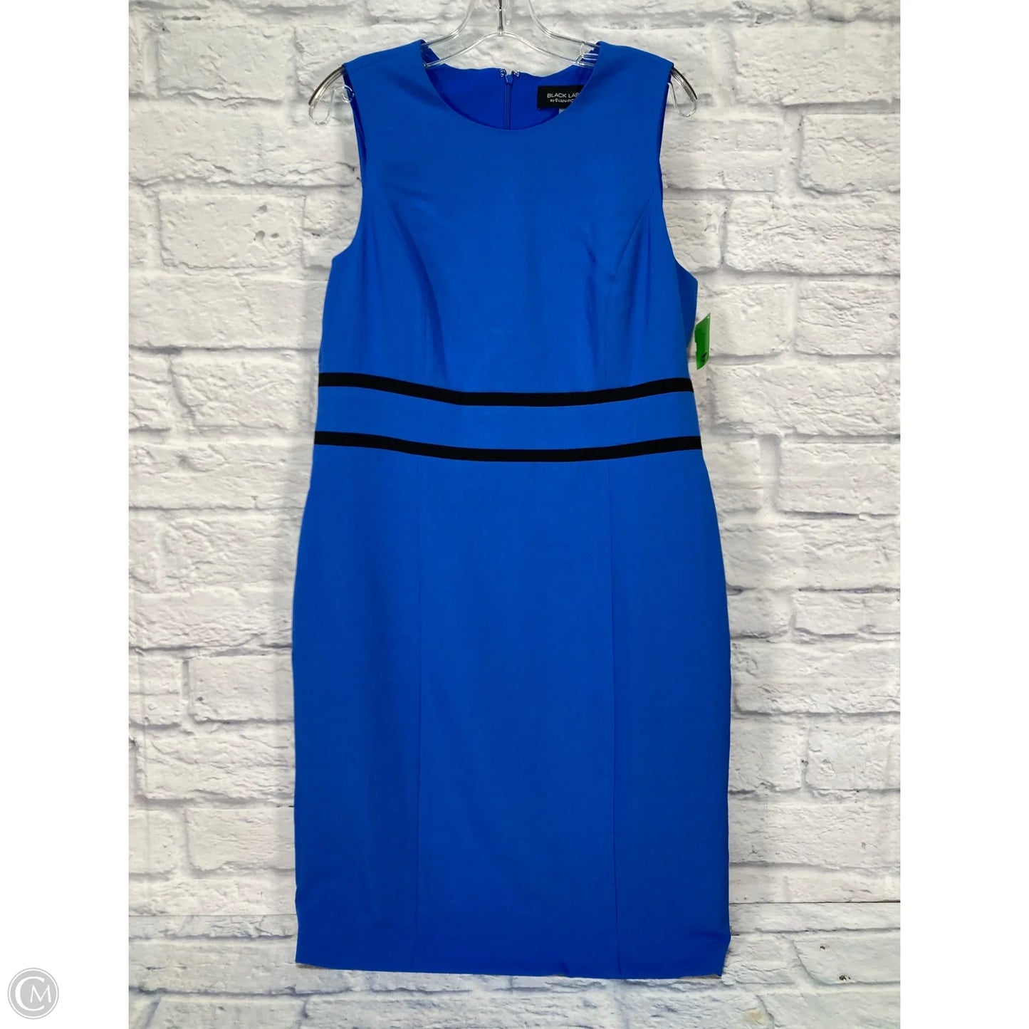 Dress Work By Evan-picone In Black & Blue, Size: L