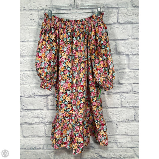 Dress Casual Short By Maeve In Pink & Yellow, Size: Xs
