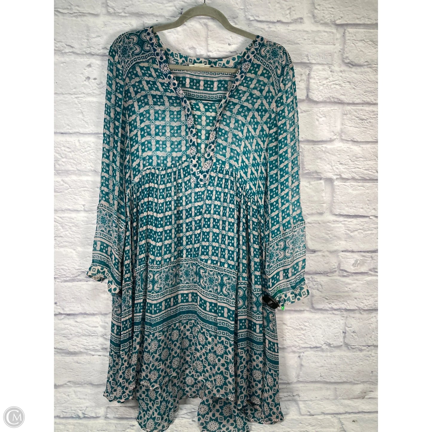 Dress Casual Short By Maeve In Blue & Pink, Size: S
