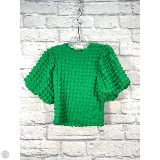 Top Short Sleeve By Eri + Ali In Green, Size: S