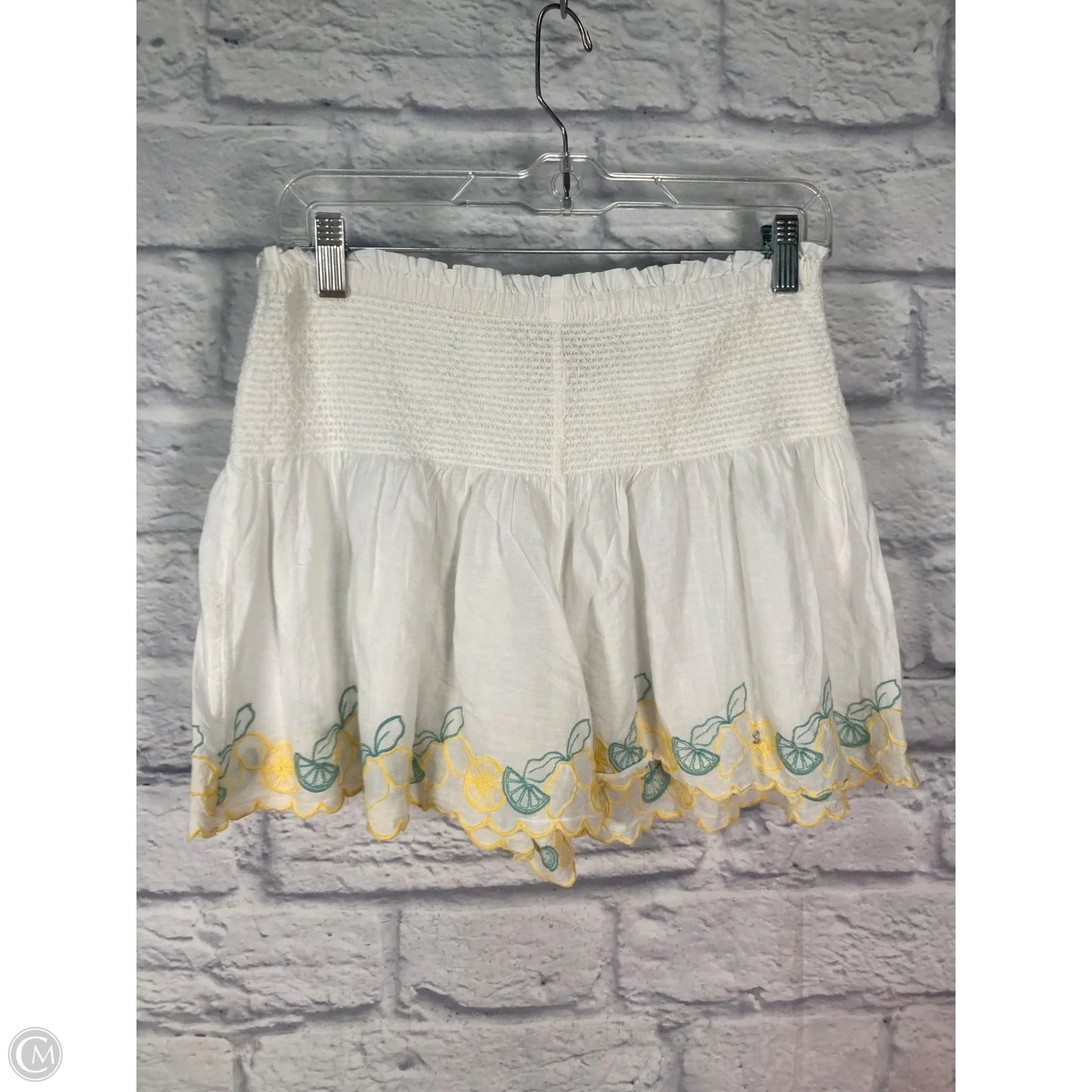 Shorts By Joie In White & Yellow, Size: 4