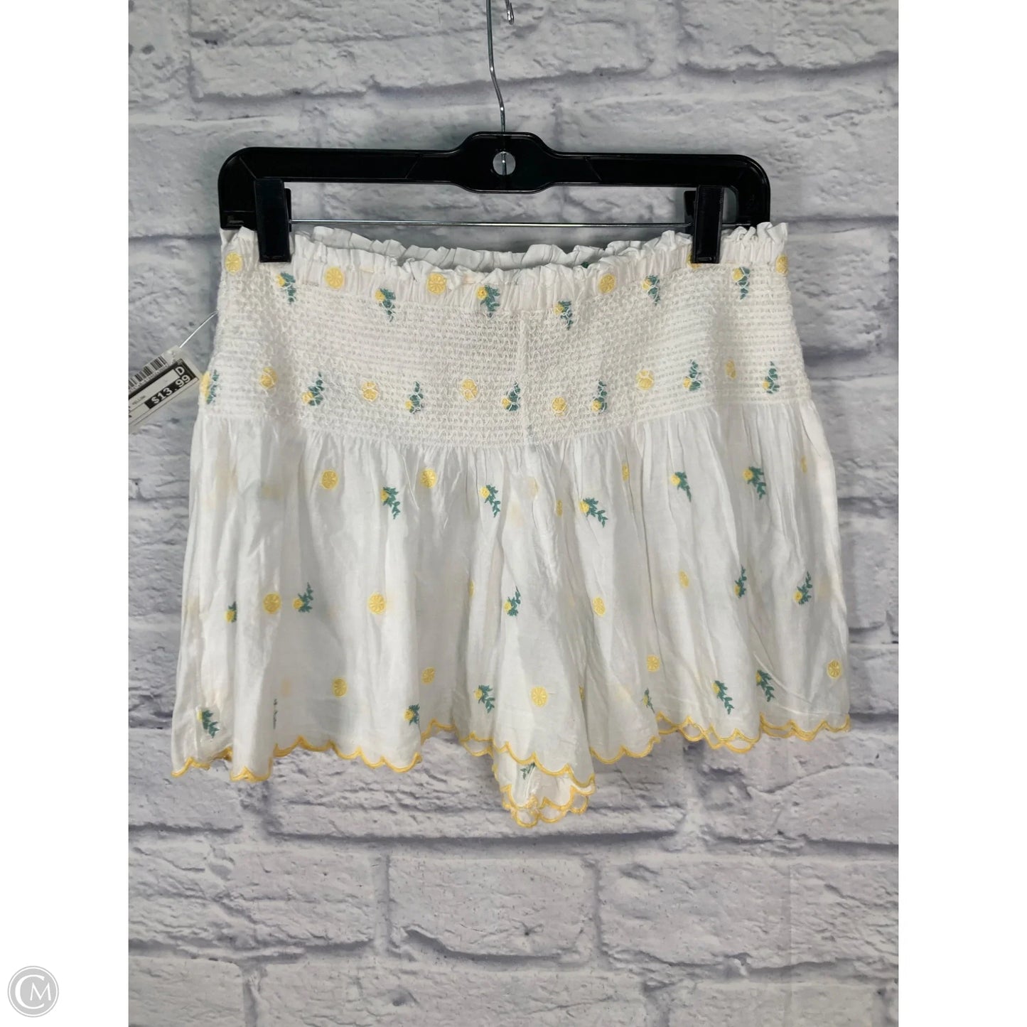Shorts By Joie In White & Yellow, Size: 4