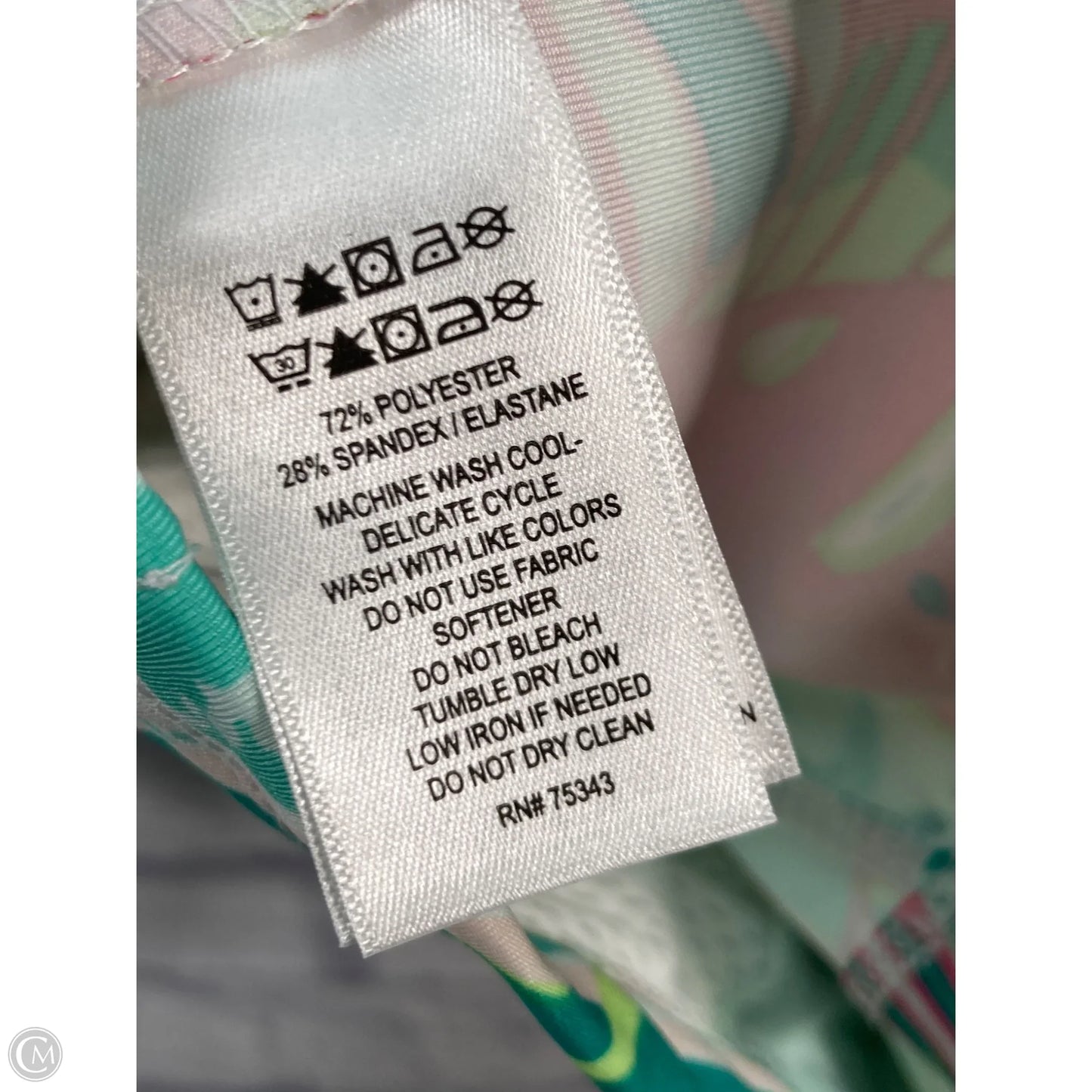 Athletic Jacket By Sigrid Olsen In Green & Pink, Size: Xl