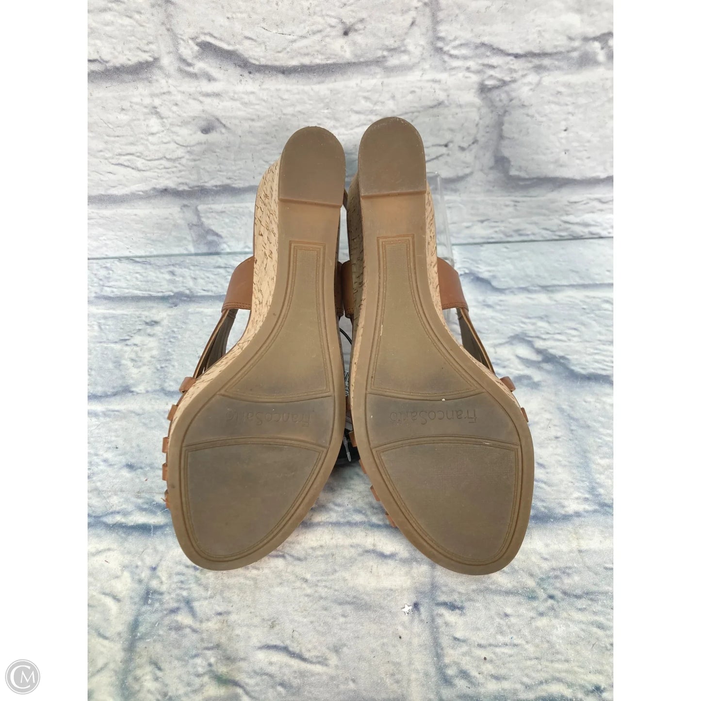 Sandals Heels Wedge By Franco Sarto In Brown, Size: 10