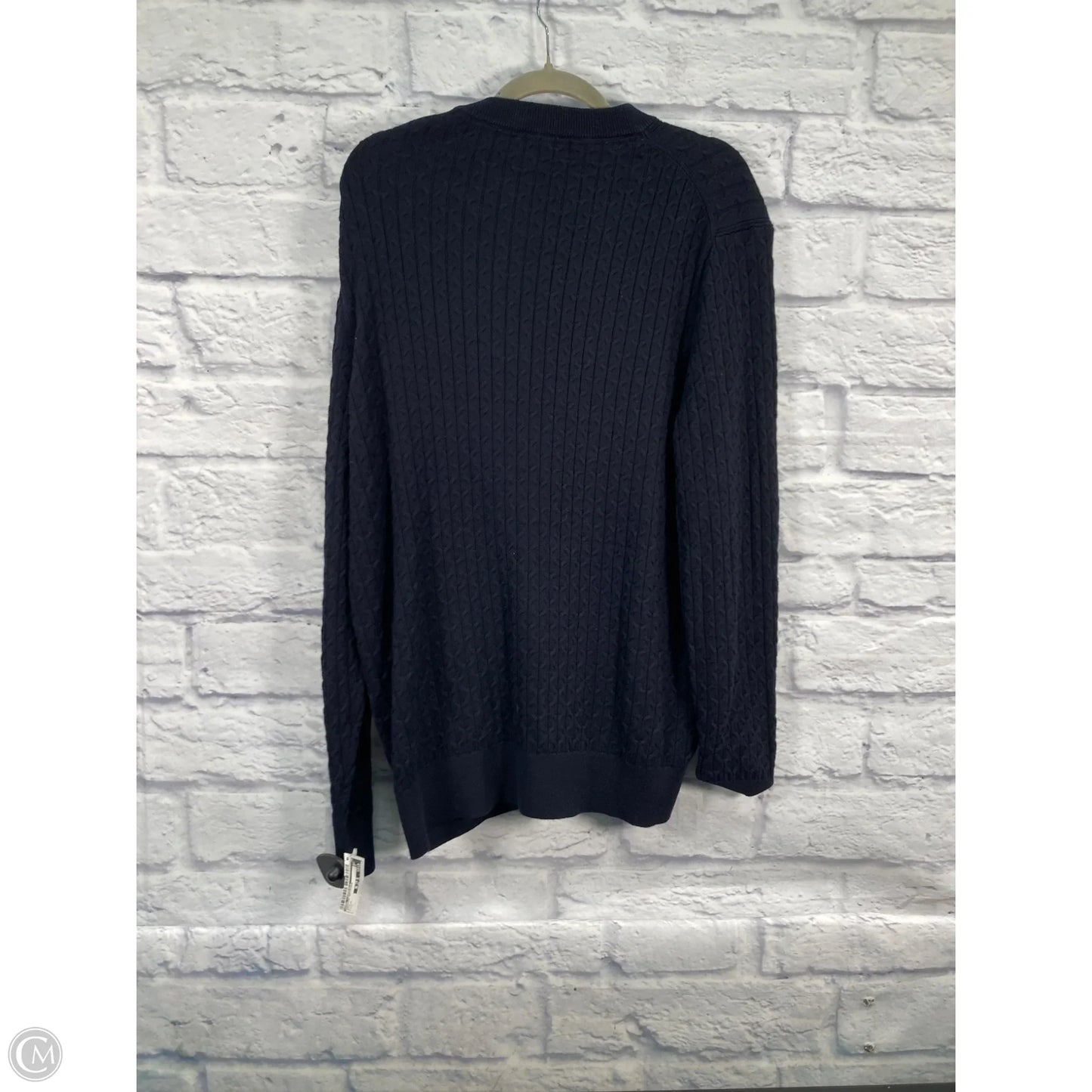 Sweater Designer By Karl Lagerfeld In Navy, Size: L
