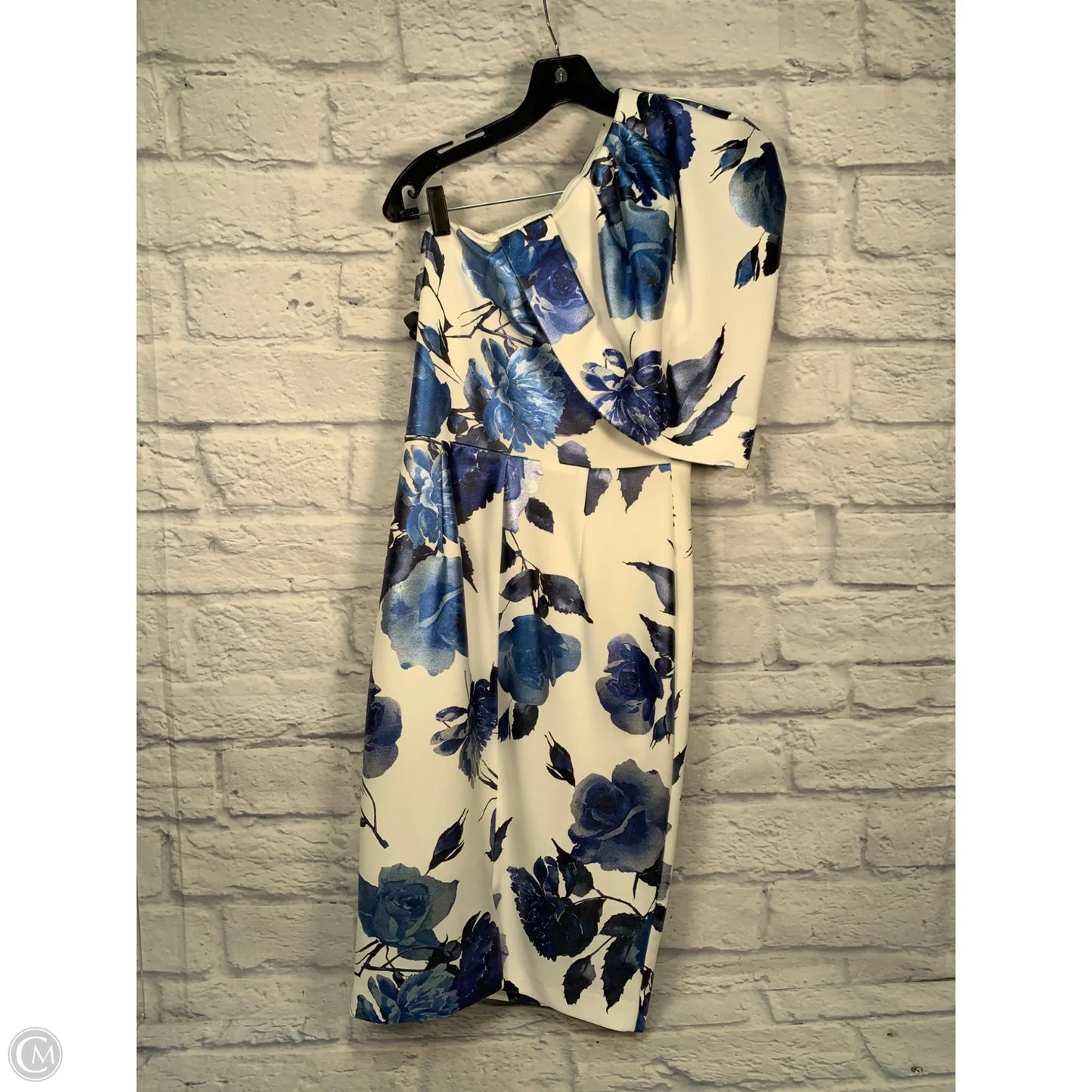 Dress Casual Midi By Black Halo In Blue, Size: M