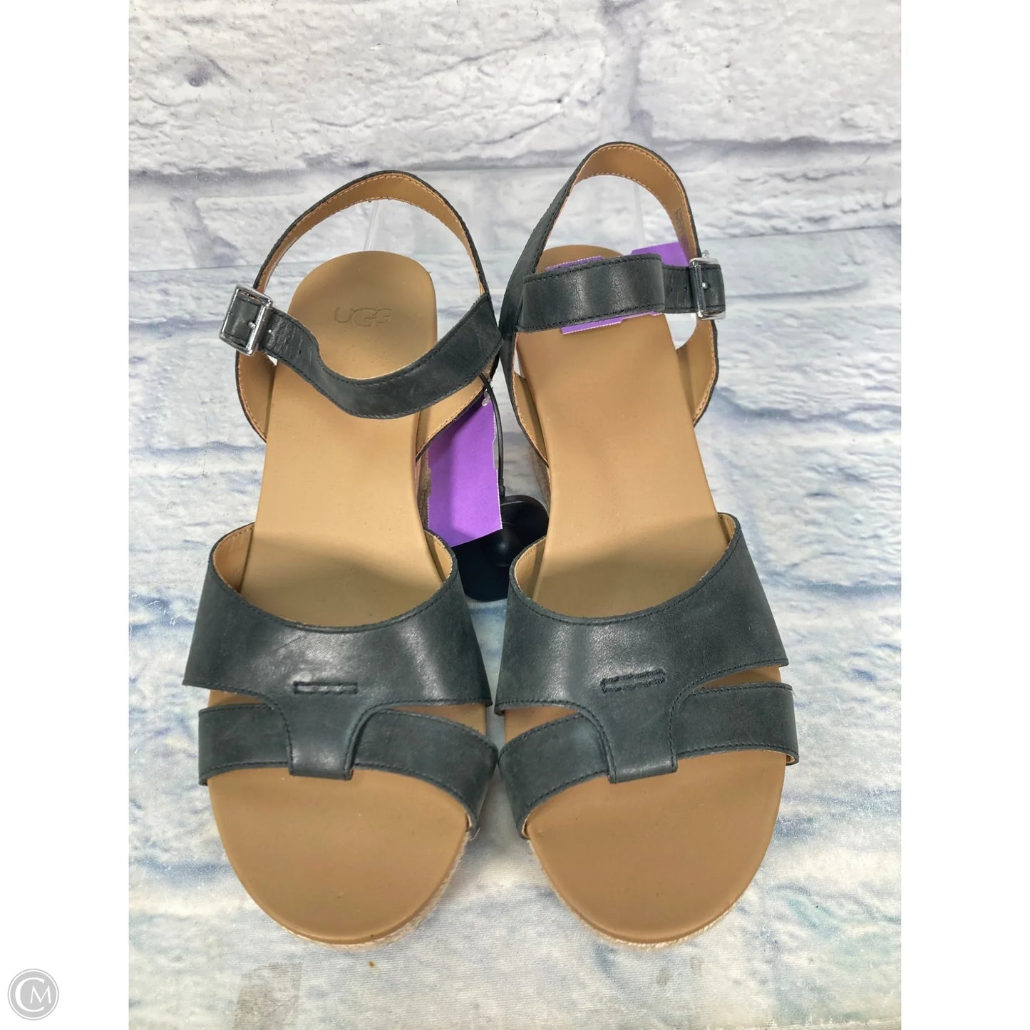 Sandals Designer By Ugg In Beige, Size: 10