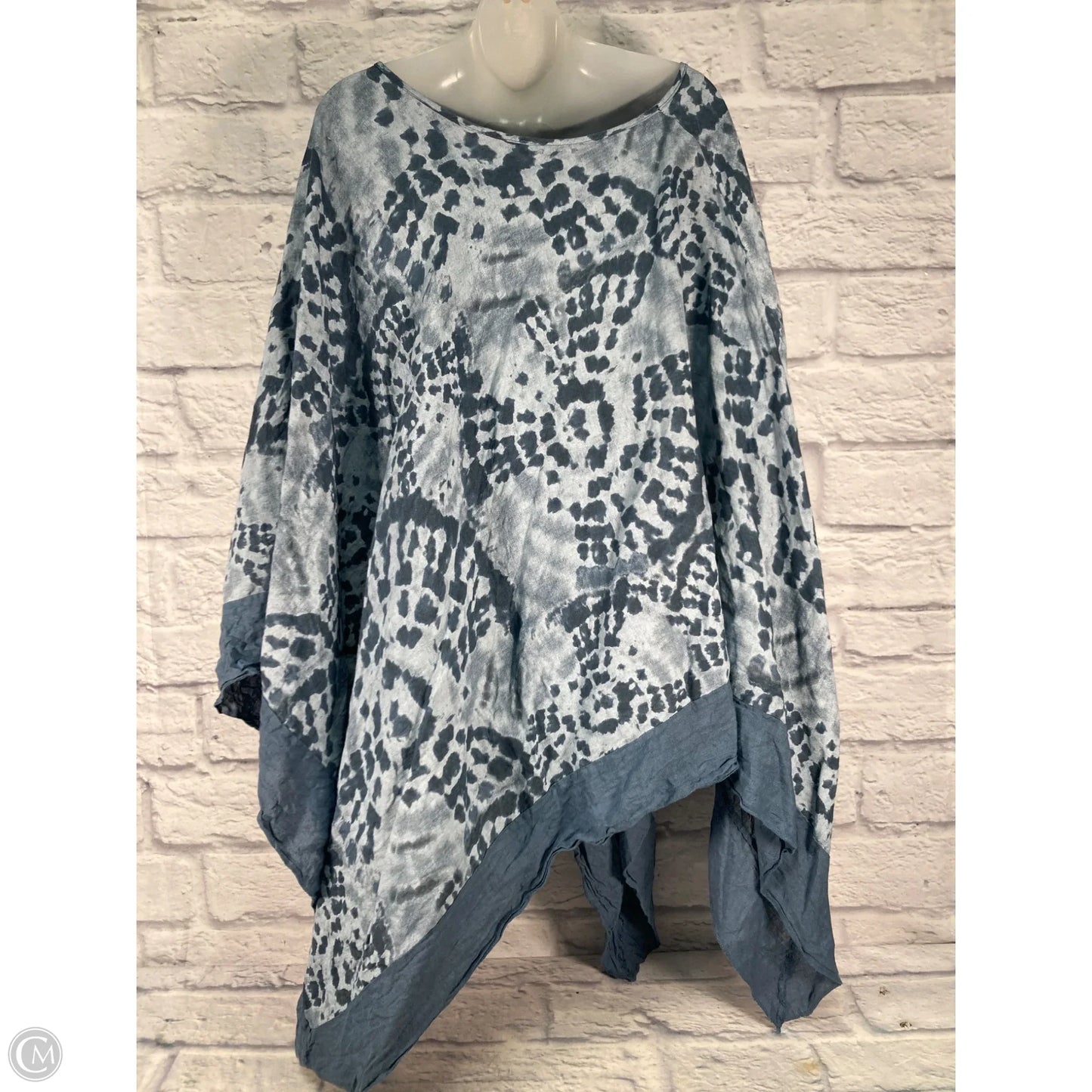Swimwear Cover-up By Clothes Mentor In Blue, Size: Osfm