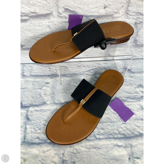 Sandals Flats By Clothes Mentor In Brown, Size: 6