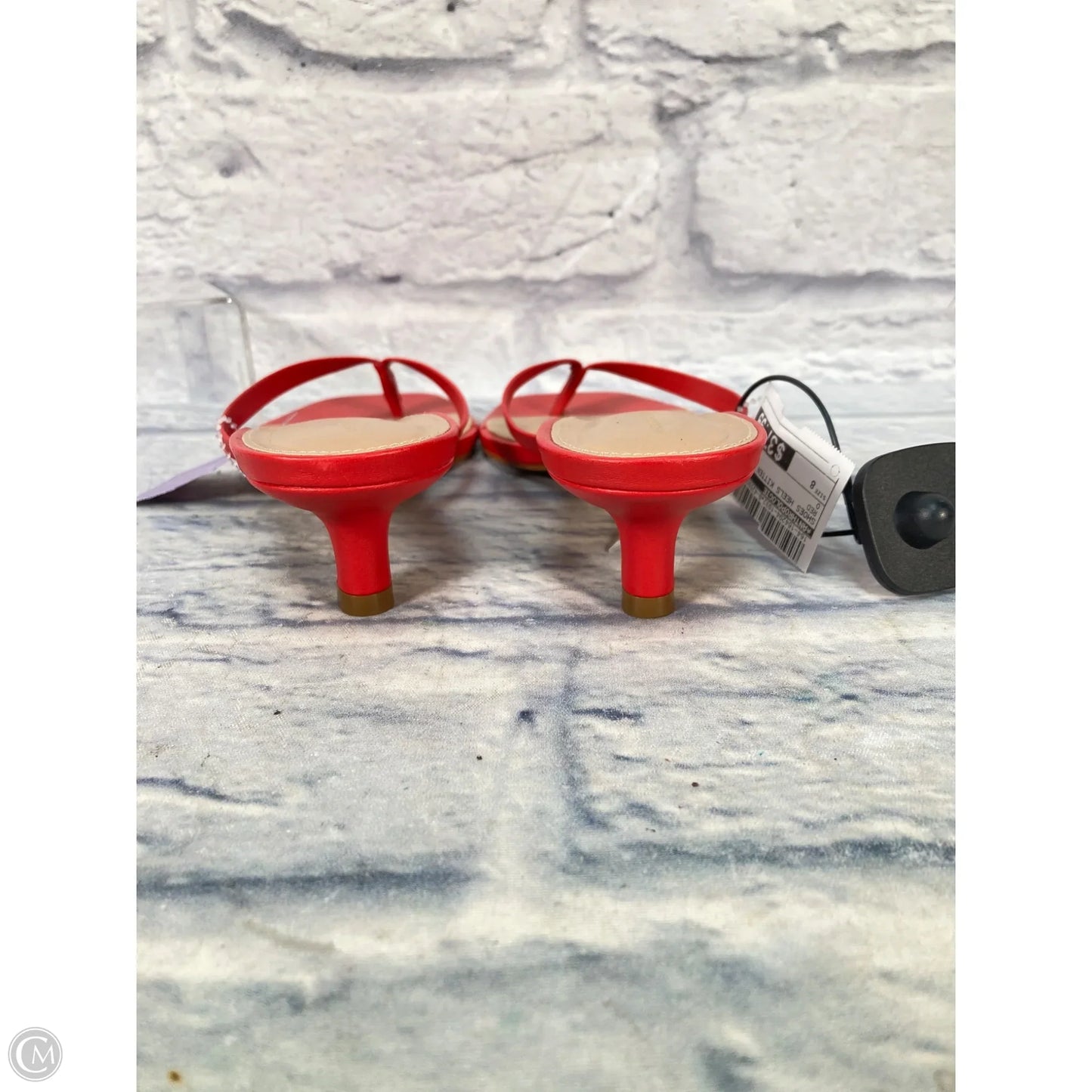 Shoes Heels Kitten By Anthropologie In Red, Size: 8