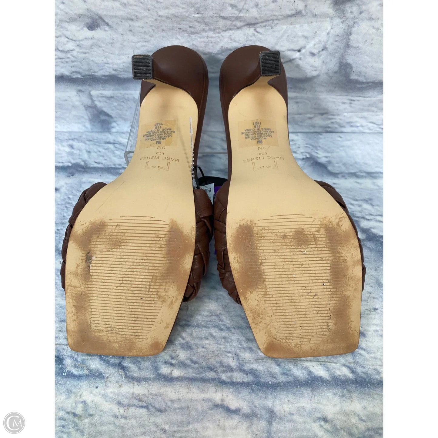 Shoes Heels Kitten By Marc Fisher In Brown, Size: 9