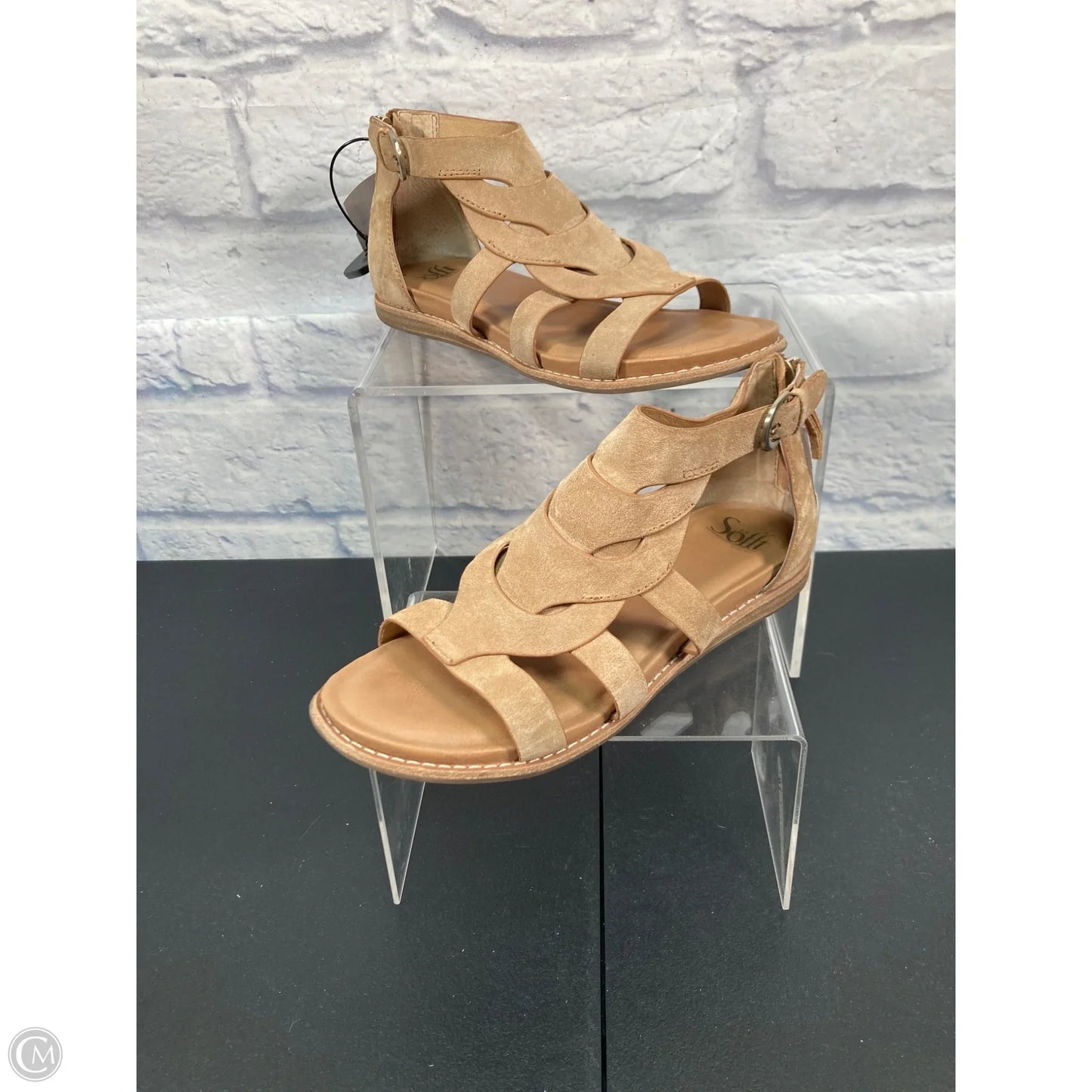Sandals Flats By Sofft In Tan, Size: 8