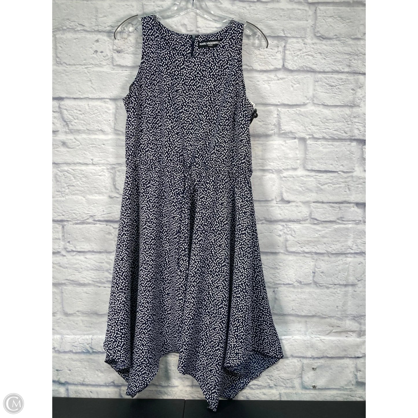Dress Designer By Karl Lagerfeld In Blue, Size: M