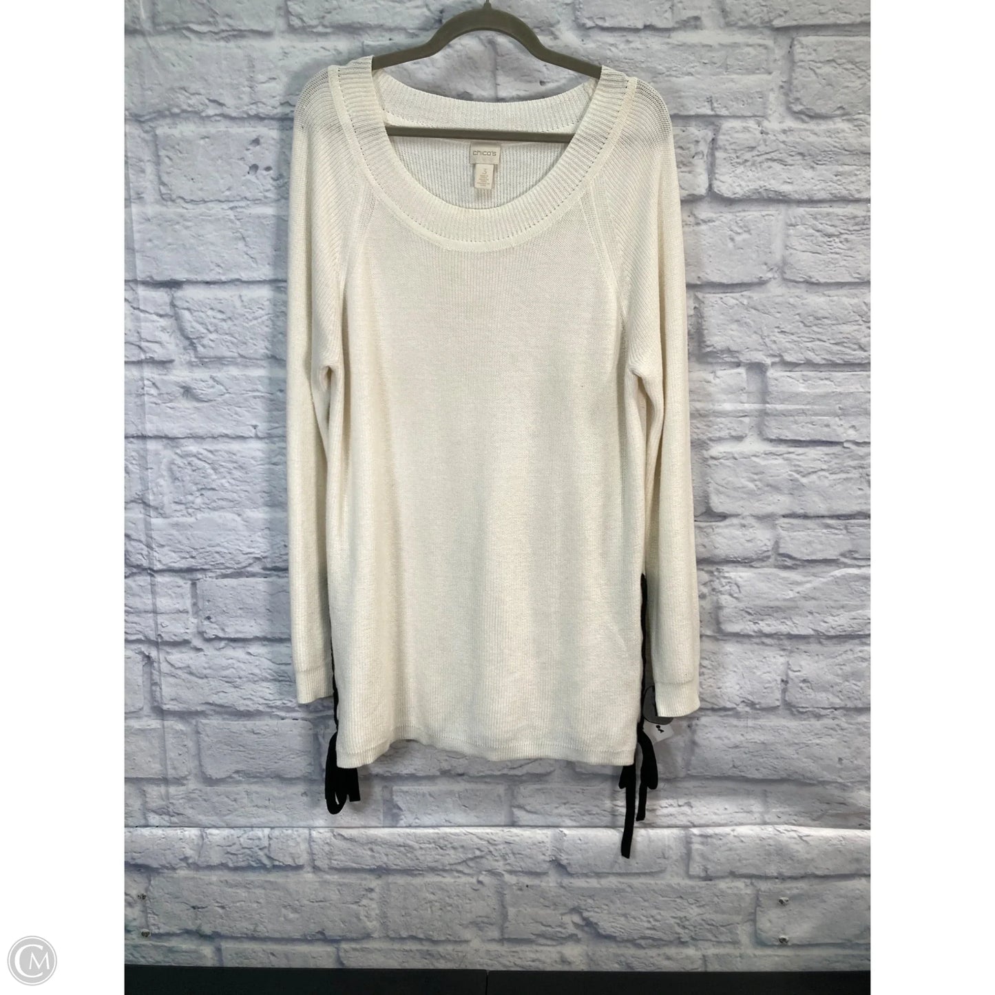Sweater By Chicos In Cream, Size: Xl