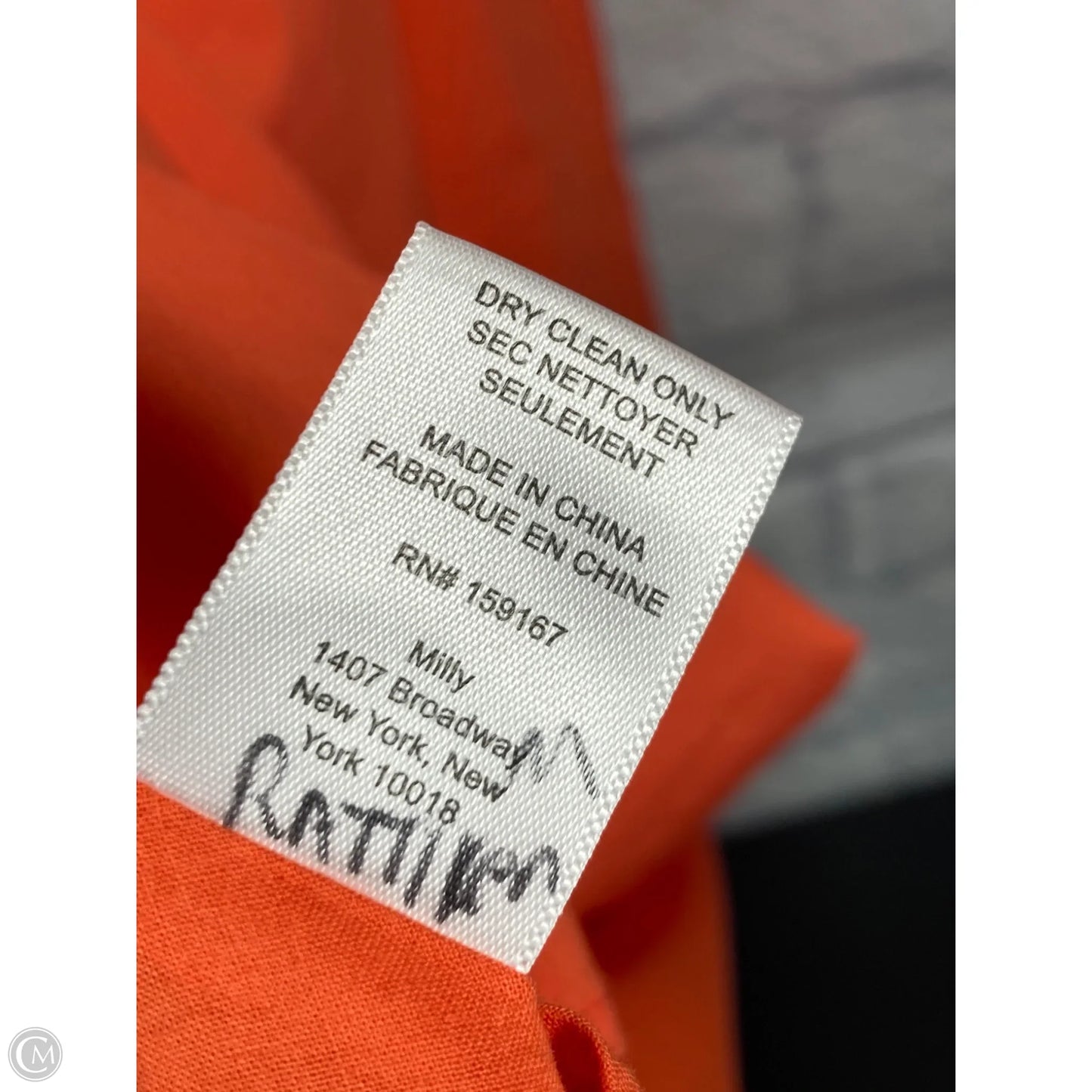 Dress Designer By Milly In Orange, Size: M