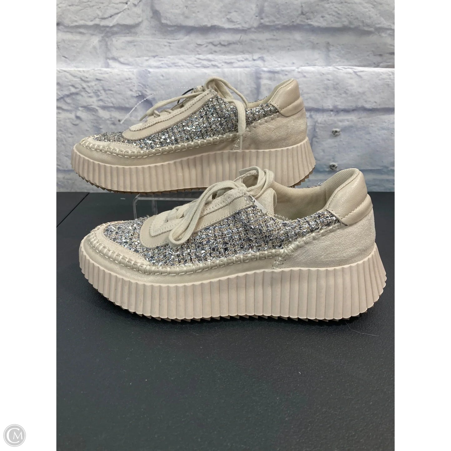 Shoes Sneakers By Dolce Vita In Silver, Size: 8.5