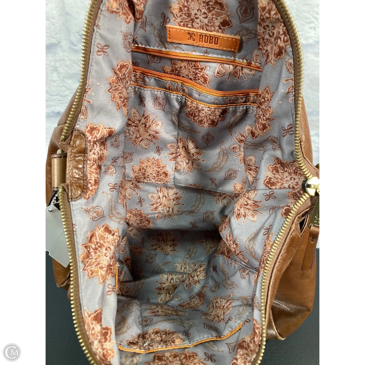 Handbag Leather By Hobo Intl, Size: Large
