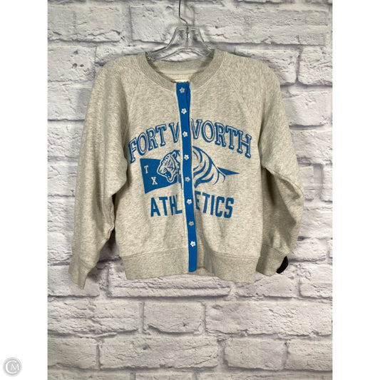 Sweater Cardigan By Free People In Grey, Size: S