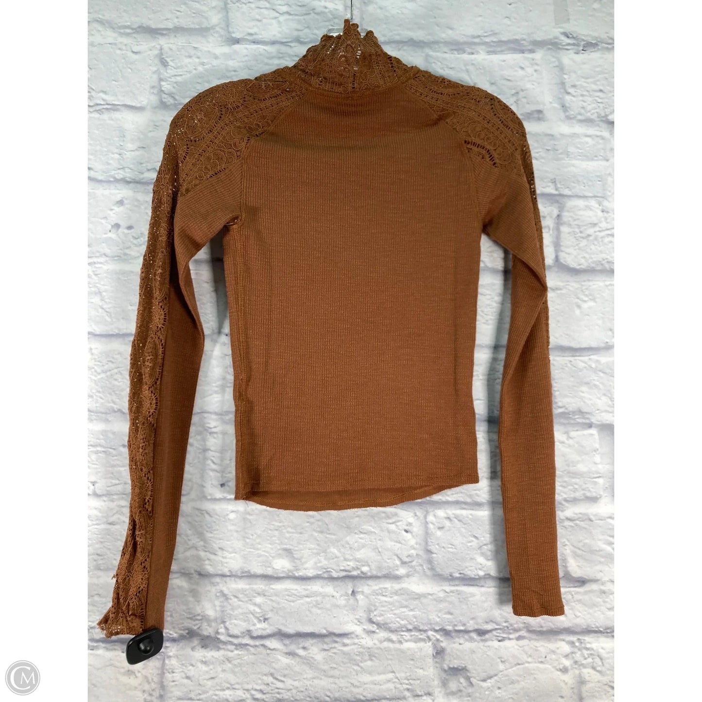 Top Long Sleeve By Free People In Brown, Size: Xs