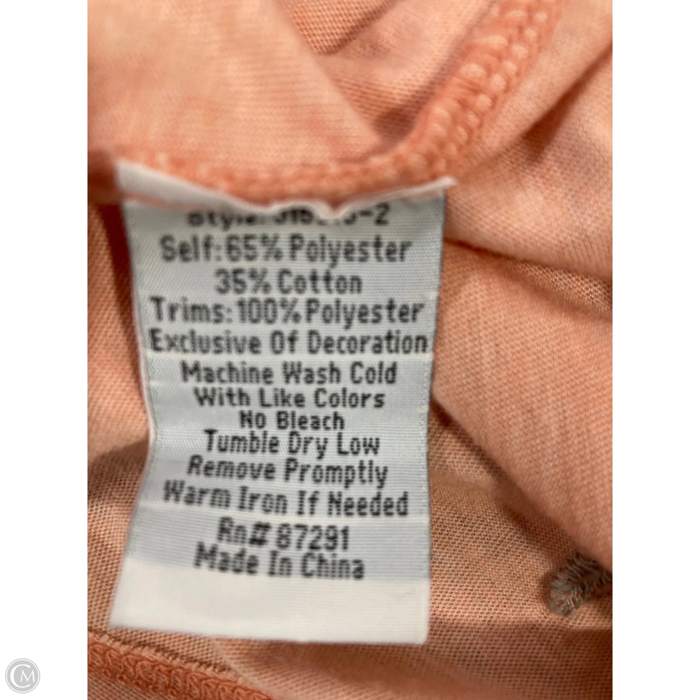 Top Short Sleeve By Johnny Was In Pink, Size: S