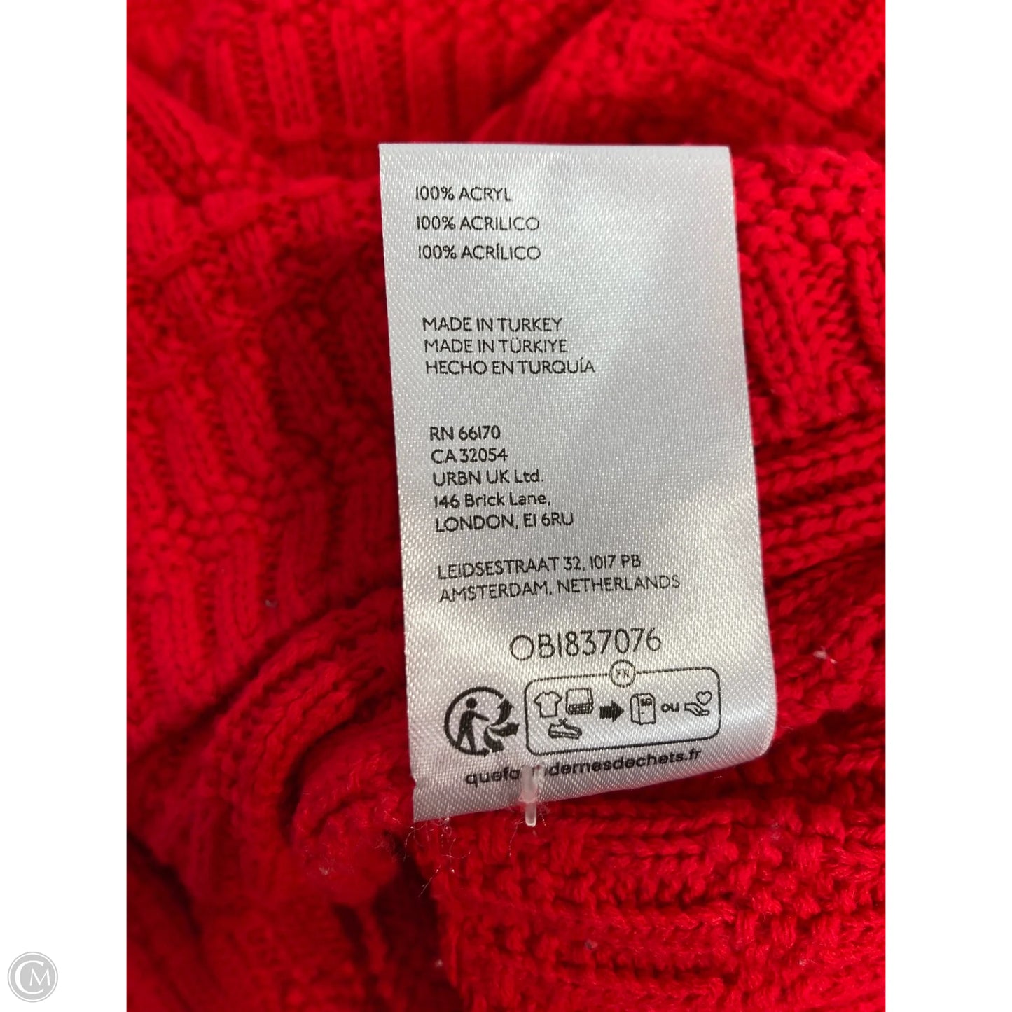 Sweater Cardigan By Maeve In Red, Size: M