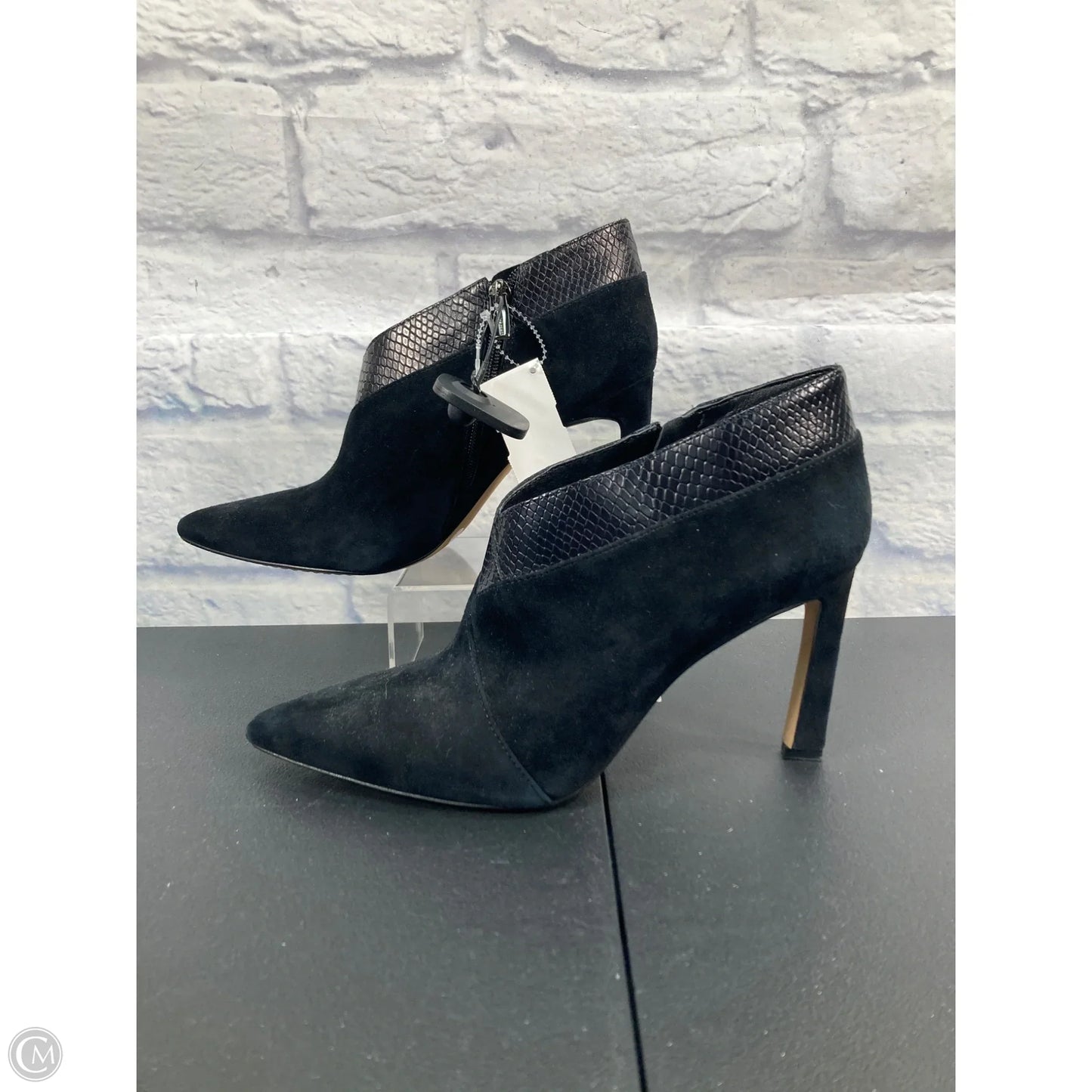 Boots Ankle Heels By Vince Camuto In Black, Size: 10