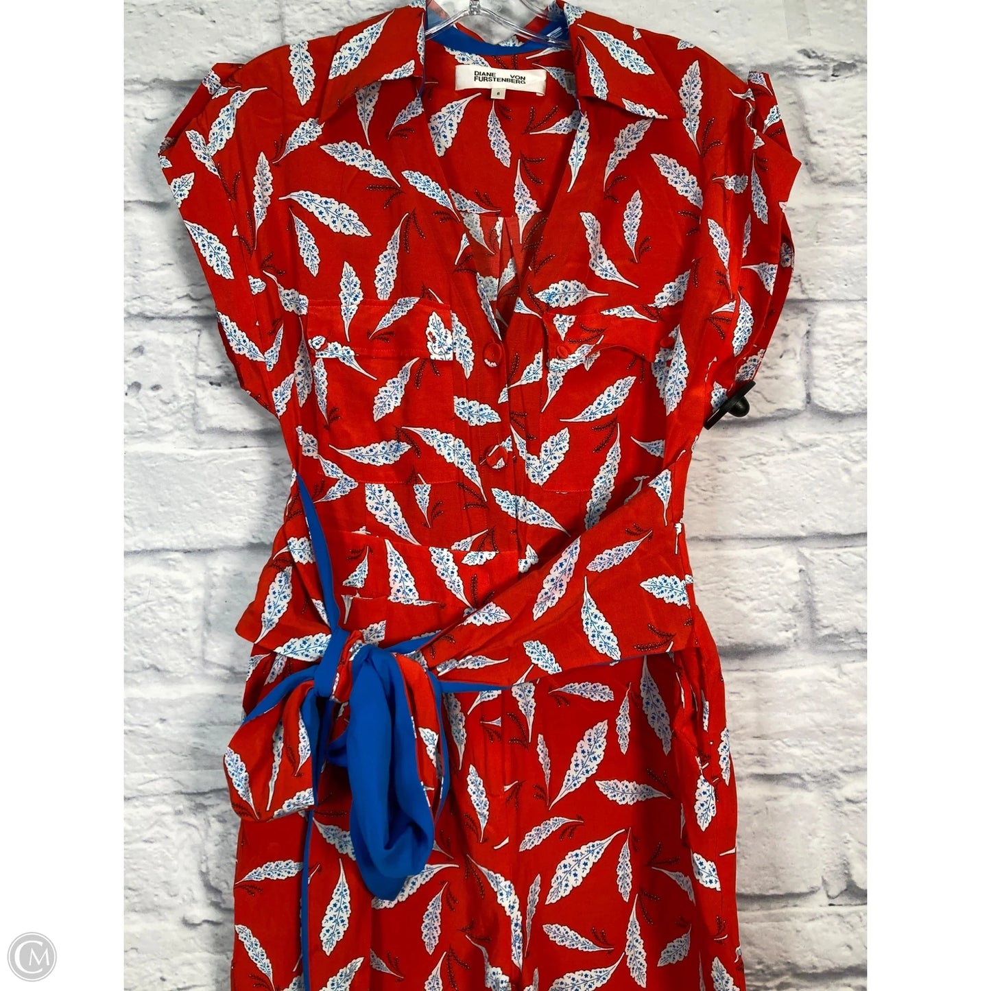 Jumpsuit Designer By Diane Von Furstenberg In Red, Size: S