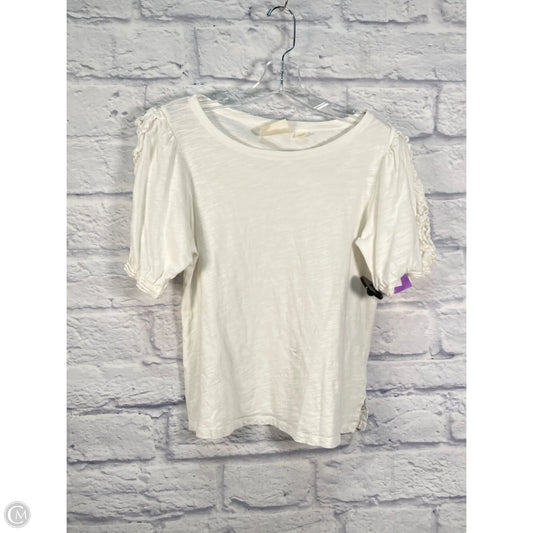 Top Short Sleeve By Maeve In White, Size: S