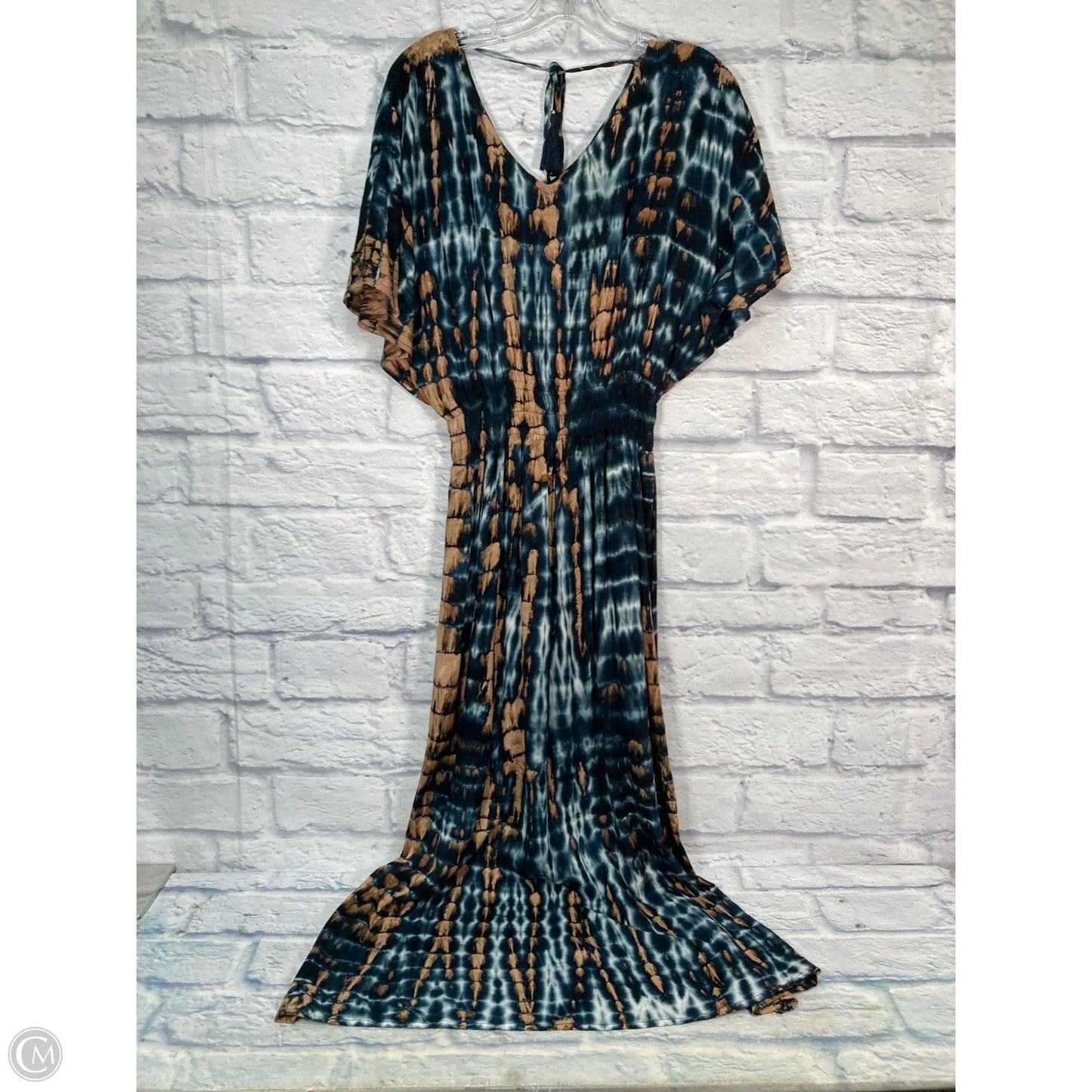 Dress Casual Maxi By Tiare Hawaii In Blue & Brown, Size: S