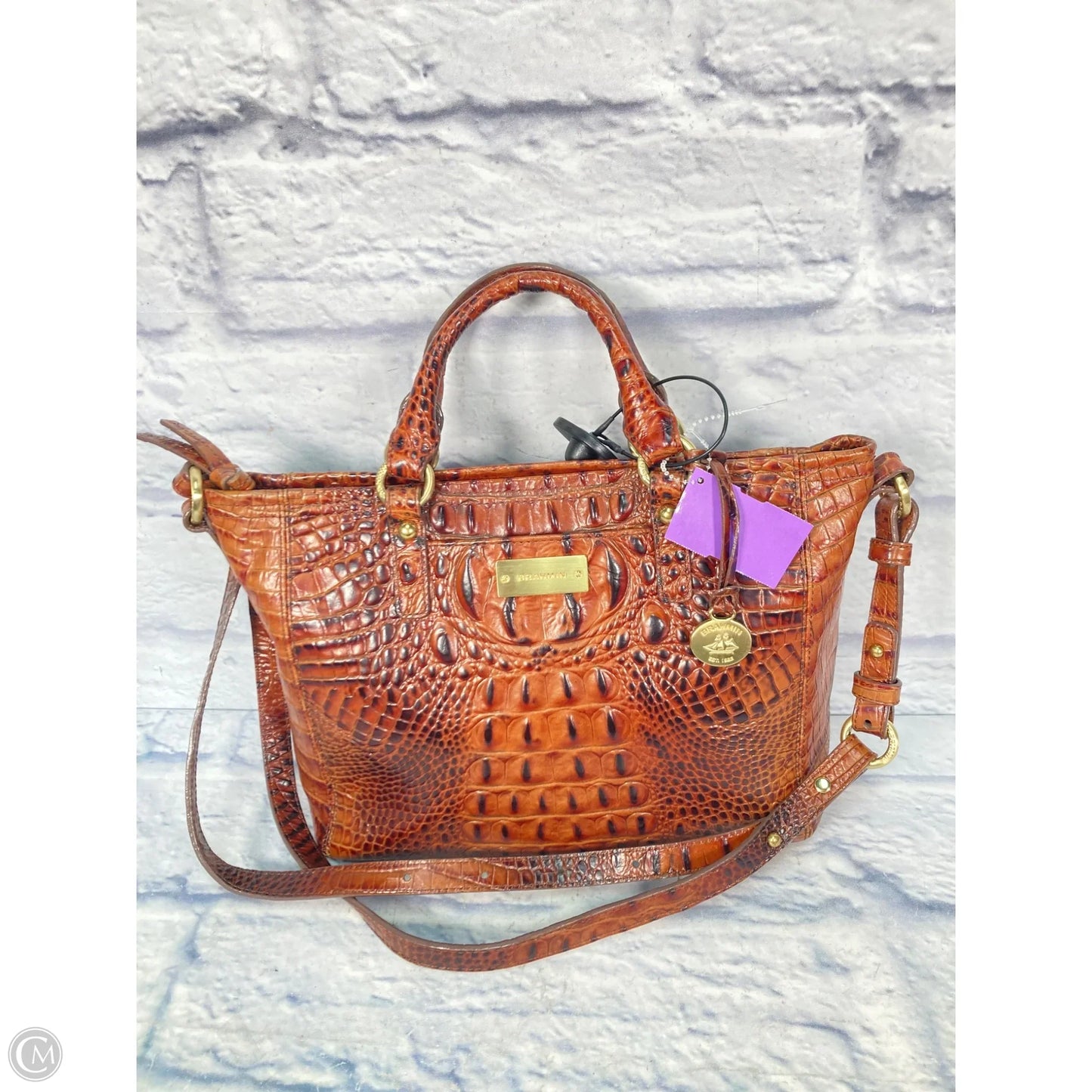Handbag Designer By Brahmin, Size: Medium