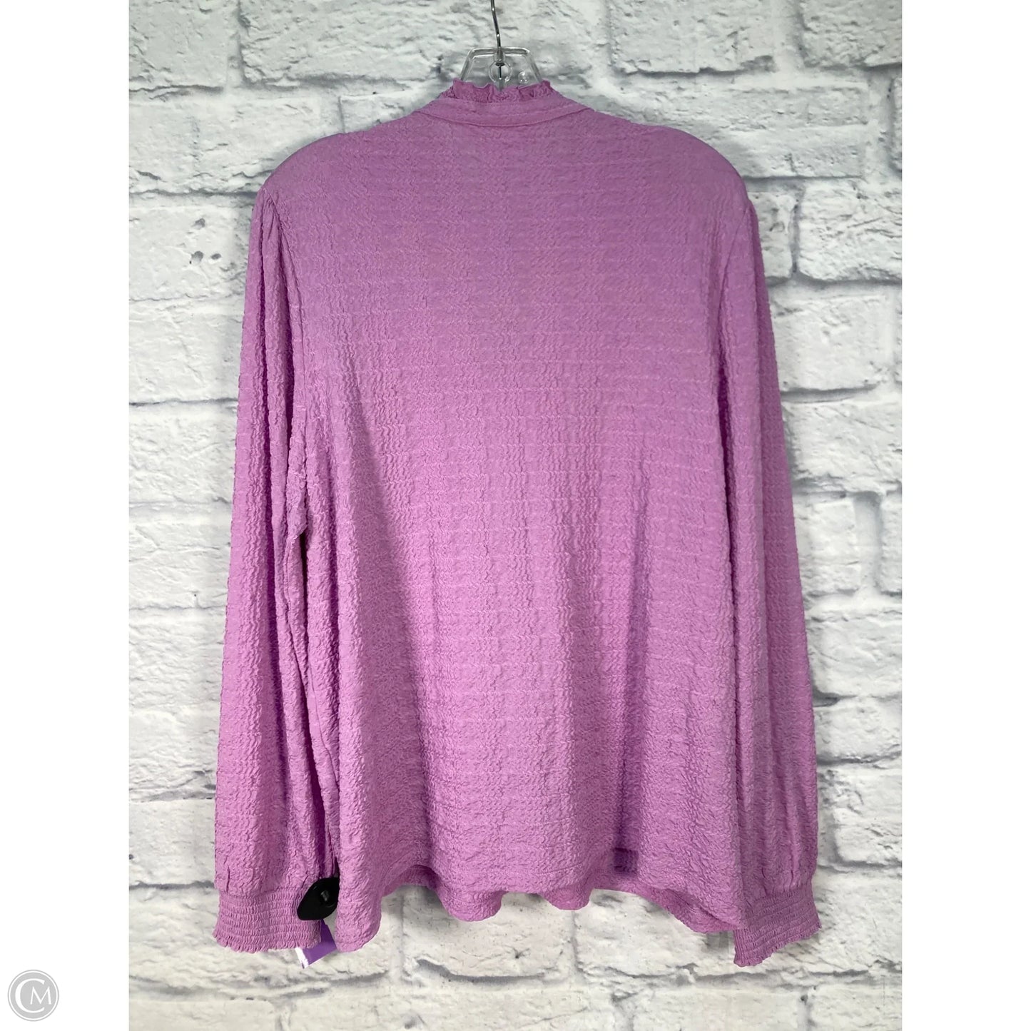 Top Long Sleeve By Chicos In Purple, Size: Xl