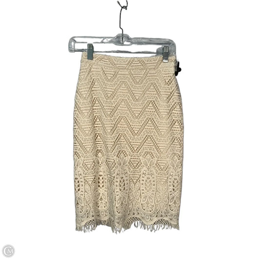 Skirt Midi By Maeve In Cream, Size: 2p