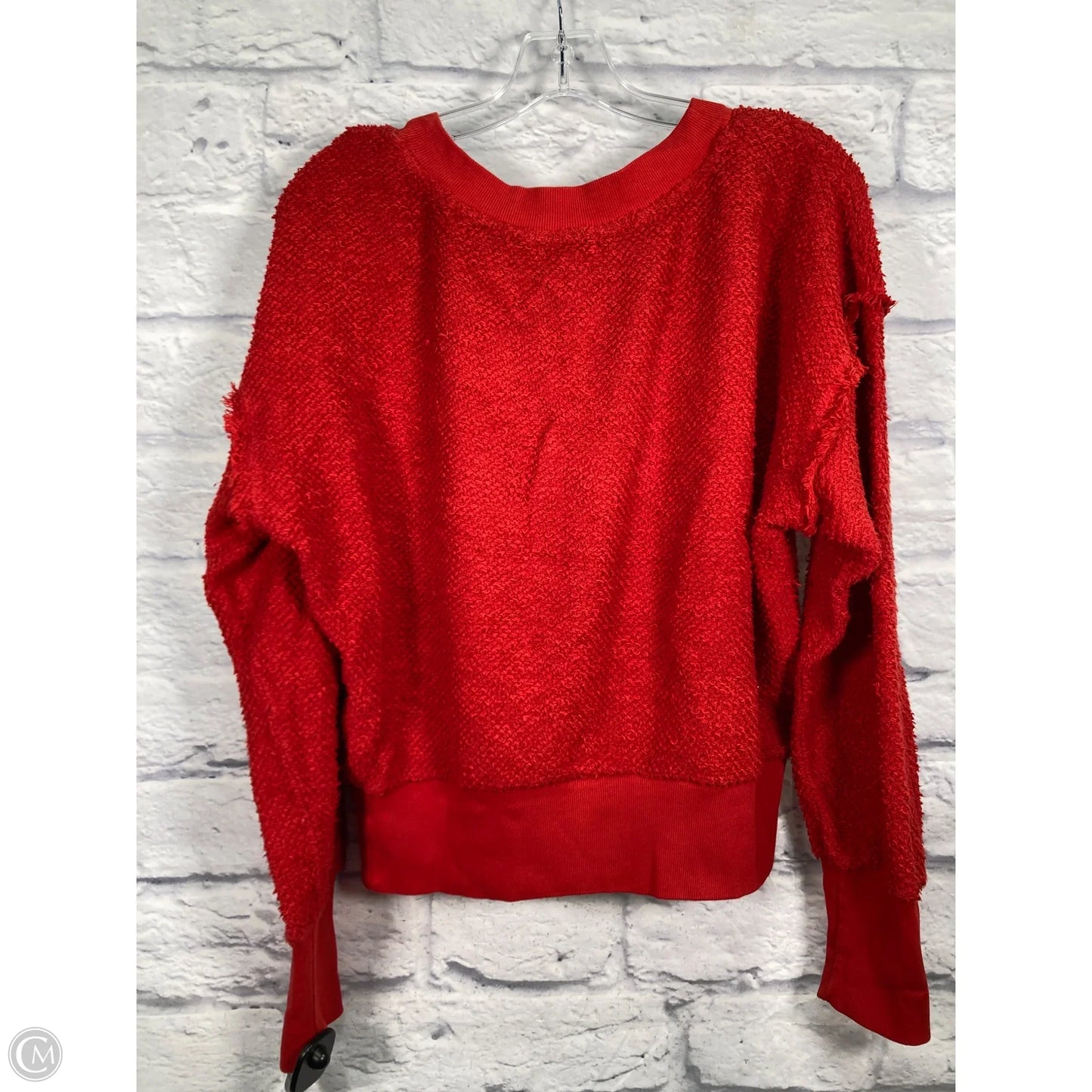 Sweatshirt Crewneck By T.la In Red, Size: L