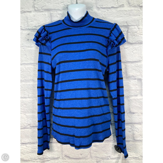 Top Long Sleeve By T.la In Black & Blue, Size: Xl