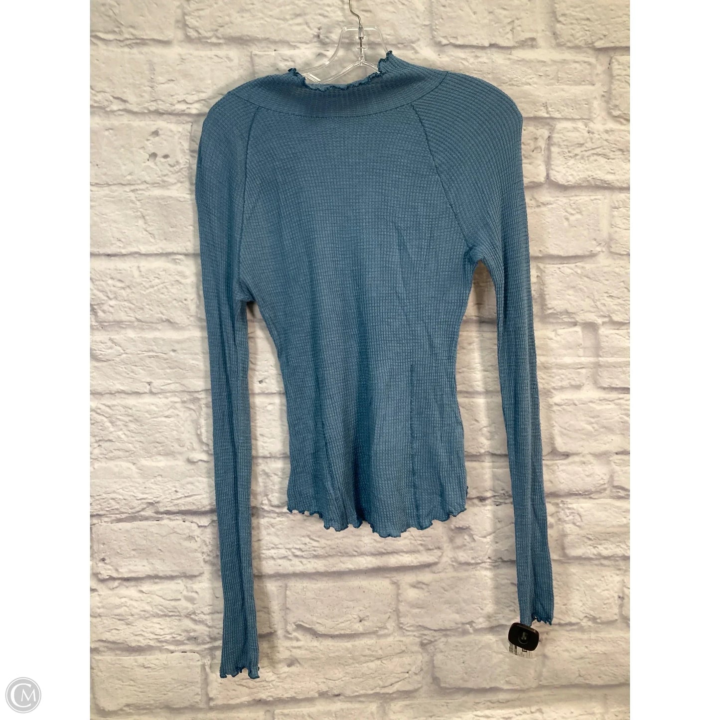 Top Long Sleeve By Free People In Blue, Size: M