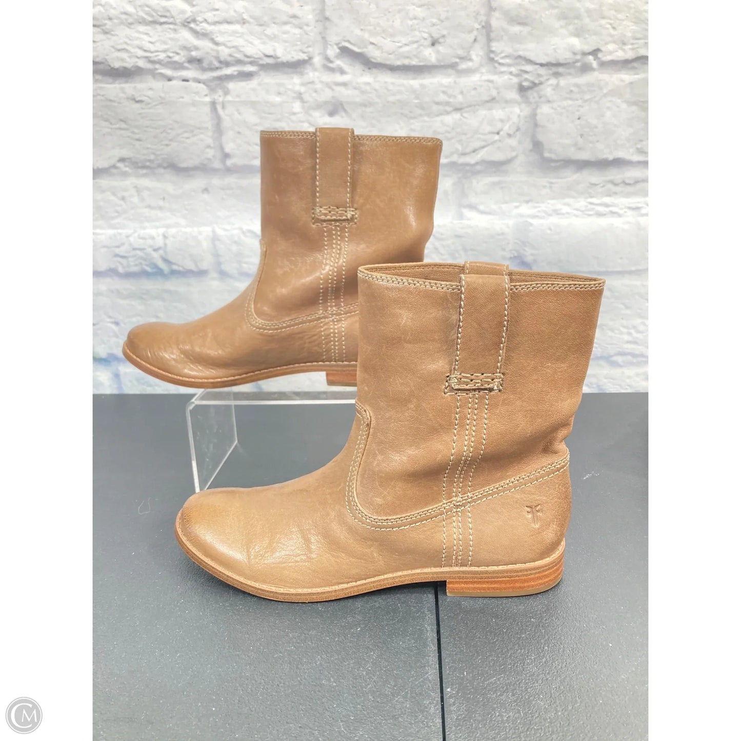 Boots Designer By Frye In Brown, Size: 6.5