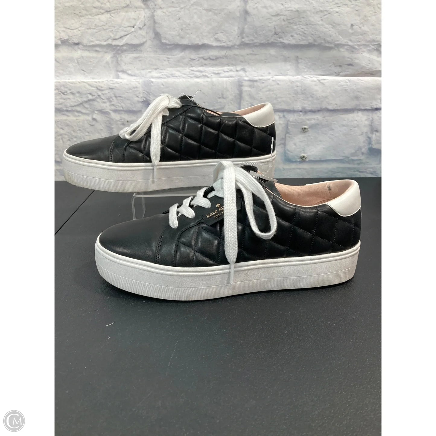 Shoes Designer By Kate Spade In Black & White, Size: 10