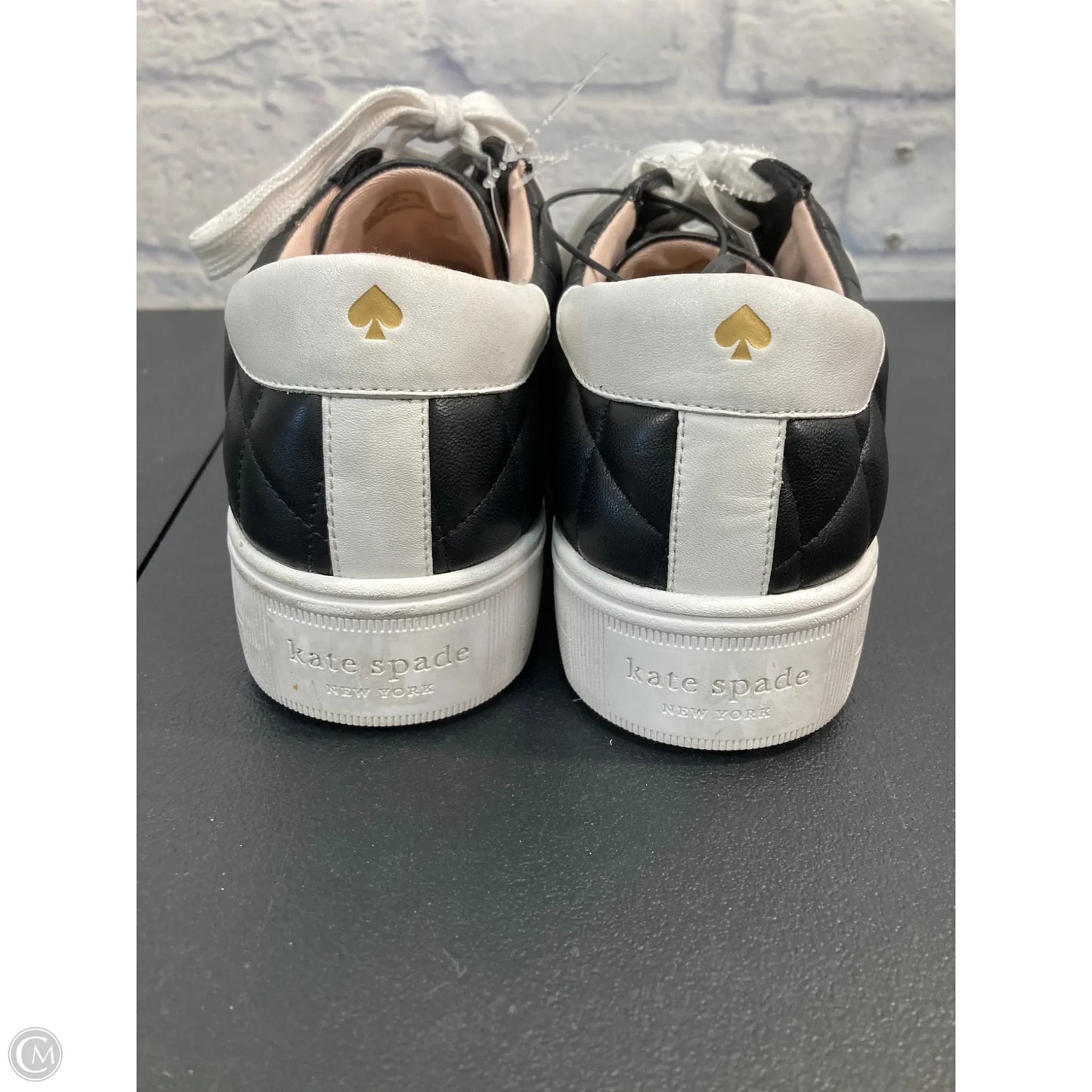 Shoes Designer By Kate Spade In Black & White, Size: 10