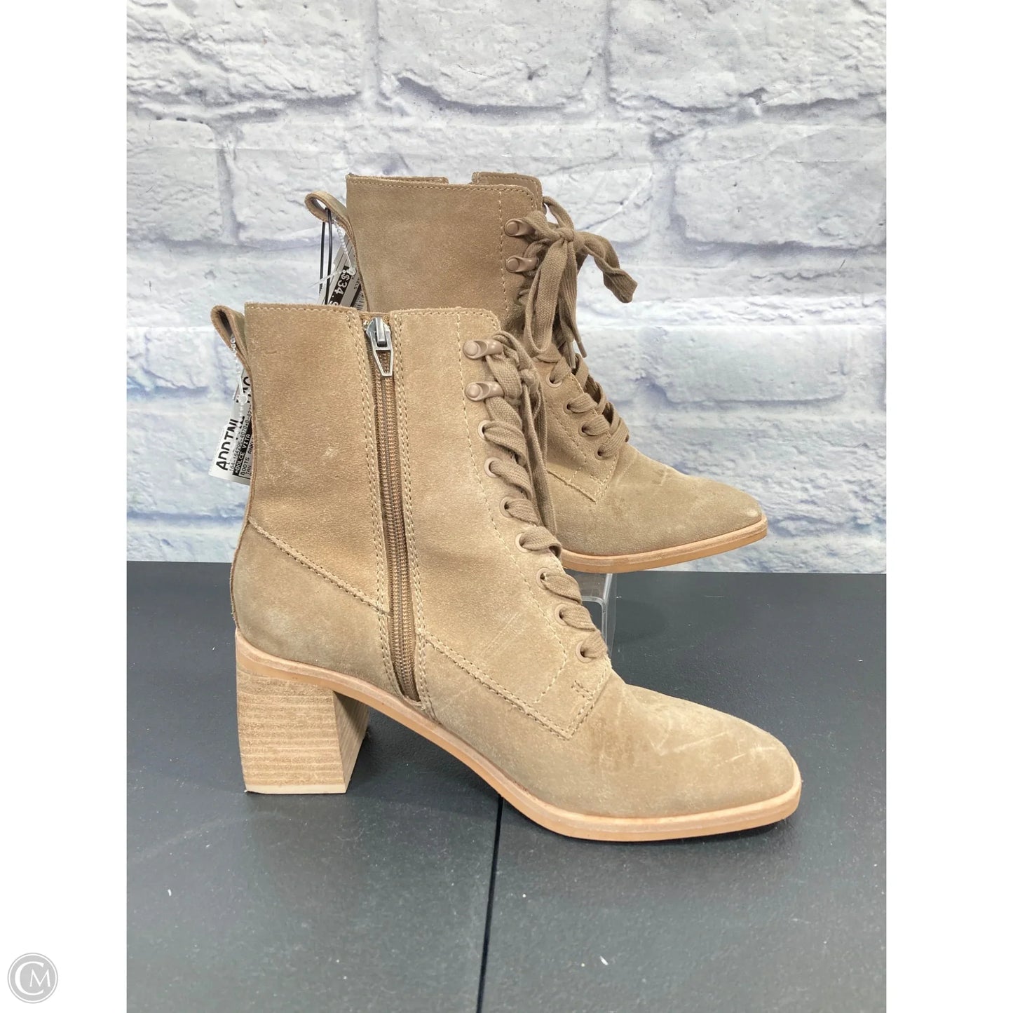 Boots Ankle Heels By Dolce Vita In Tan, Size: 8.5