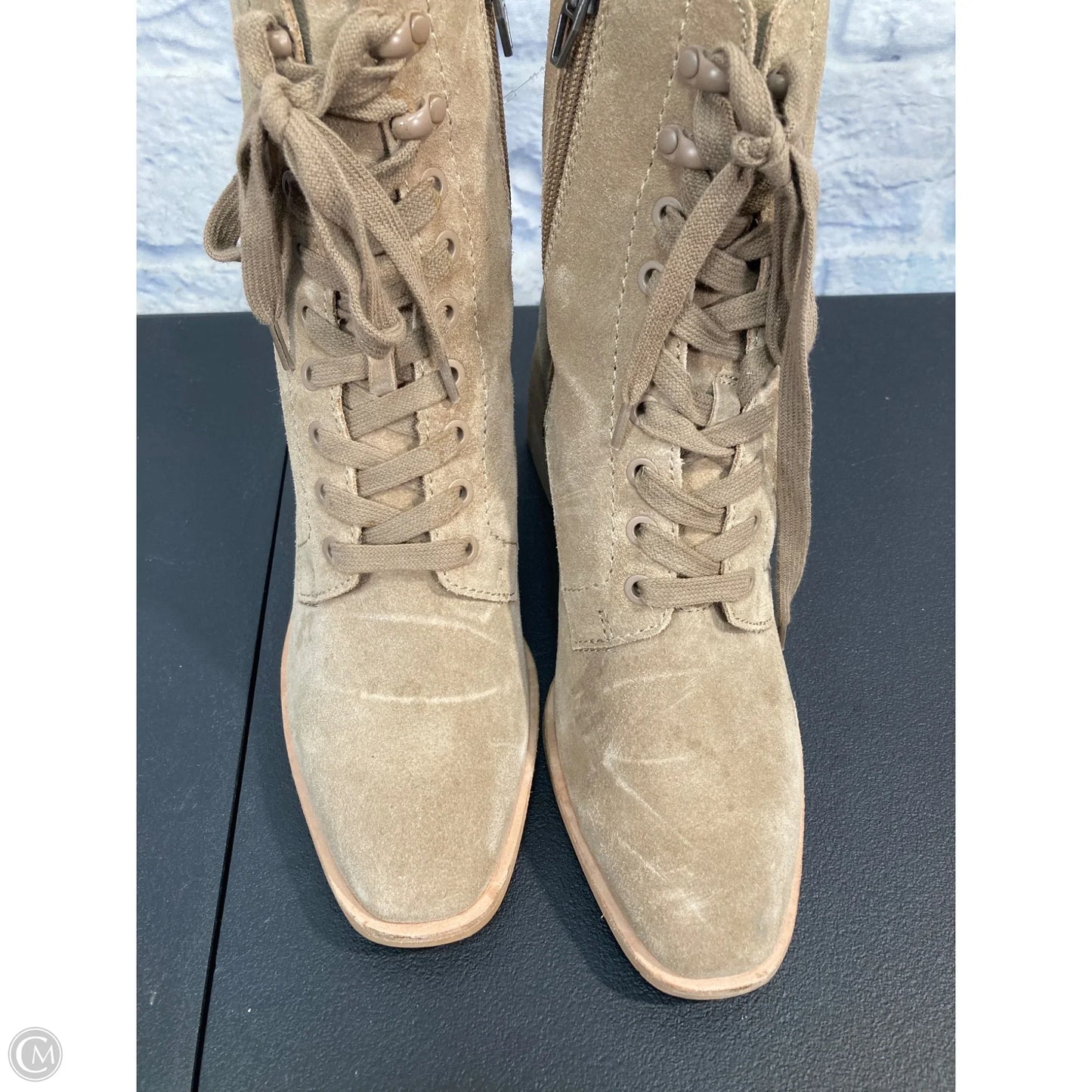 Boots Ankle Heels By Dolce Vita In Tan, Size: 8.5
